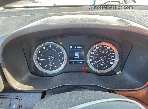 KMHRB8A31MU068357 2021 HYUNDAI VENUE Black Вид щитка приладів