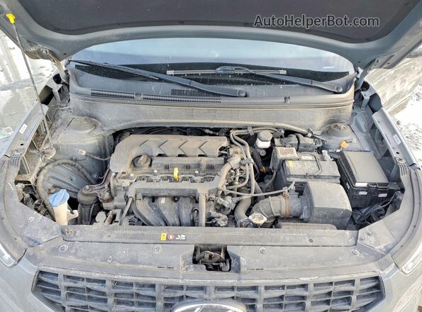 KMHRB8A33MU070109 2021 HYUNDAI VENUE Gray უკანა სალონის ხედი