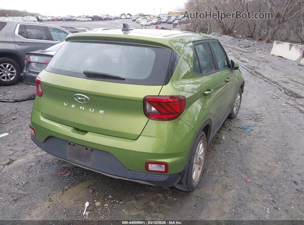 KMHRB8A36MU070086 2021 HYUNDAI VENUE Green Հետևի աջ