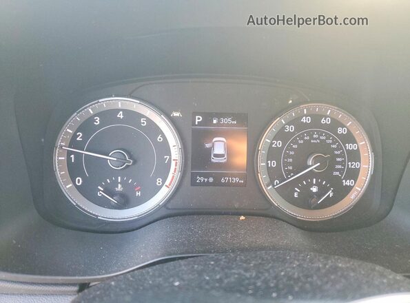 KMHRB8A36MU090127 2021 HYUNDAI VENUE Белый Вид щитка приборов