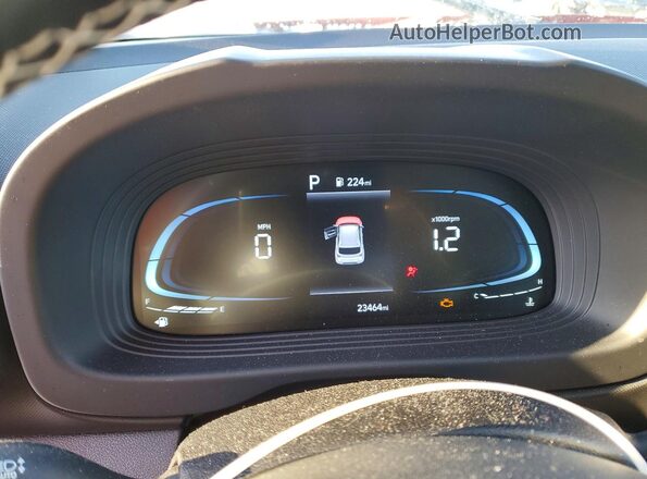 KMHRC8A32RU295044 2024 HYUNDAI VENUE Red Instrument cluster view