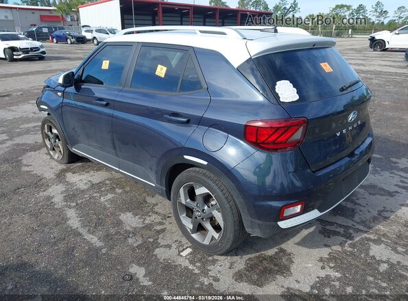 KMHRC8A32RU325014 2024 HYUNDAI VENUE Blue Trasero izquierdo