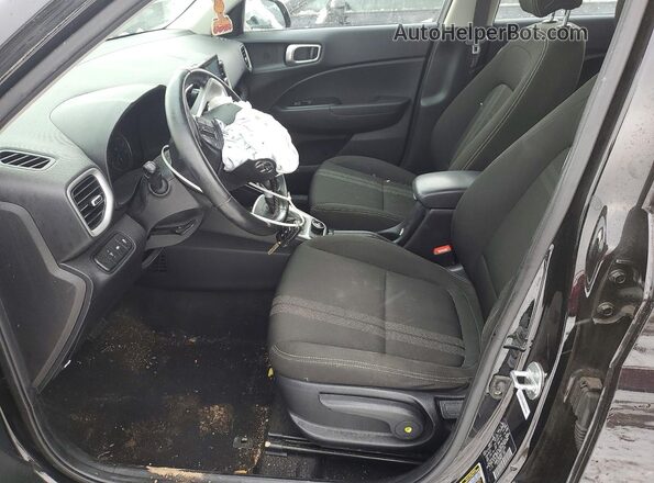 KMHRC8A34MU103289 2021 HYUNDAI VENUE Black Вид салону спереду