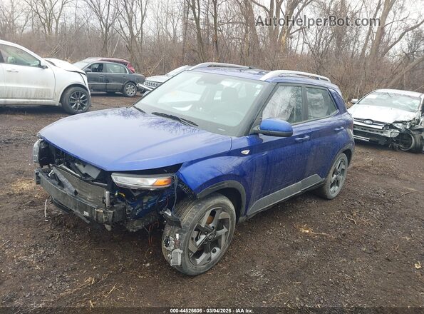 KMHRC8A34PU239233 2023 HYUNDAI VENUE Синий Передняя левая четверть