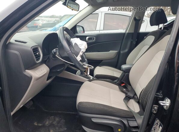 KMHRC8A35MU078449 2021 HYUNDAI VENUE Black წინა სალონის ხედი