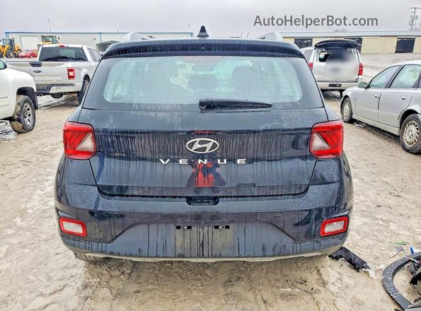 KMHRC8A35MU078449 2021 HYUNDAI VENUE Black უკანა ხედი