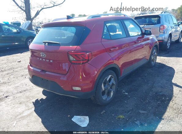 KMHRC8A36MU081442 2021 HYUNDAI VENUE Maroon Tył prawy