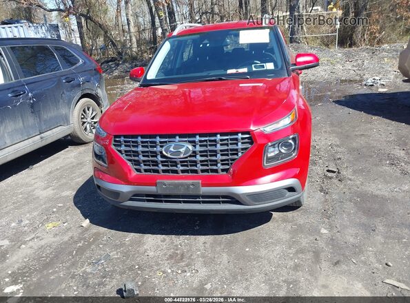 KMHRC8A36MU081442 2021 HYUNDAI VENUE Maroon Widok zestawu wskaźników