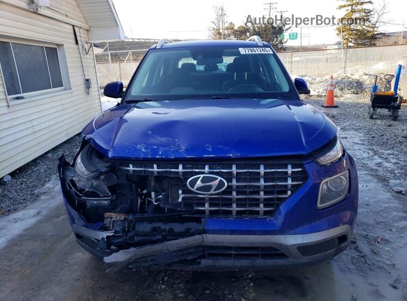 KMHRC8A38MU081734 2021 HYUNDAI VENUE Blue Widok z przodu