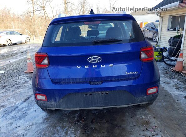 KMHRC8A38MU081734 2021 HYUNDAI VENUE Blue Widok z tyłu