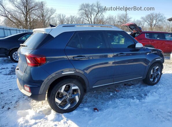 KMHRC8A38MU082625 2021 HYUNDAI VENUE Blue უკანა მარჯვენა