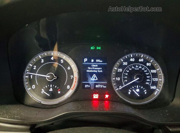 KMHRC8A38MU112934 2021 HYUNDAI VENUE Silver Instrument cluster view