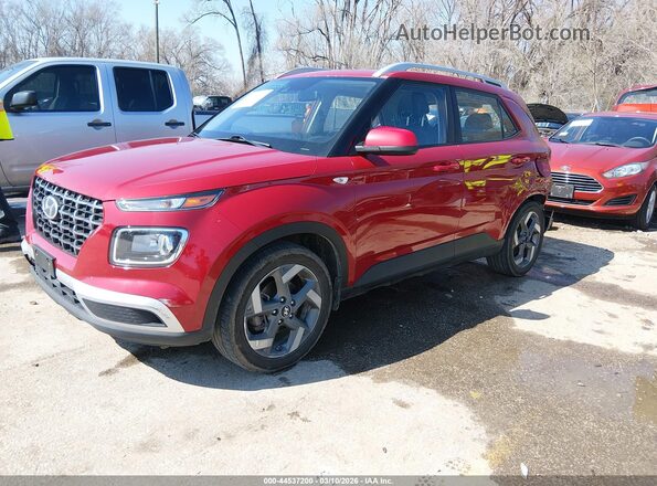 KMHRC8A38NU182872 2022 HYUNDAI VENUE Red Vista tres cuartos delantera izquierda