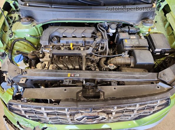 KMHRC8A39MU098204 2021 HYUNDAI VENUE Зеленый Вид задней части салона