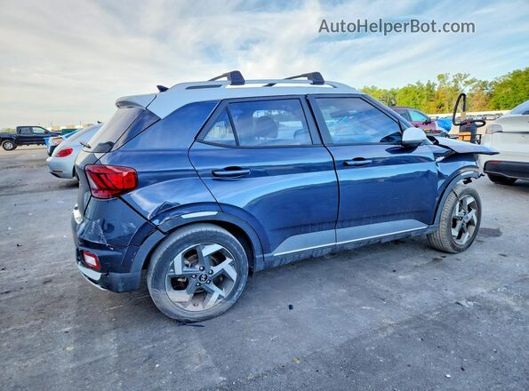 KMHRC8A39MU127748 2021 HYUNDAI VENUE Blue Tył prawy