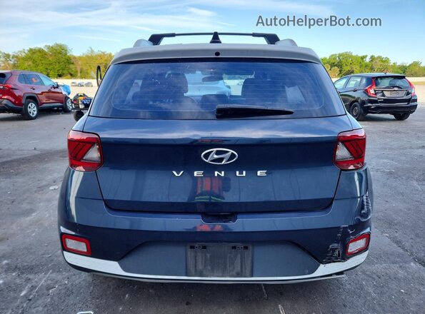 KMHRC8A39MU127748 2021 HYUNDAI VENUE Blue Widok z tyłu