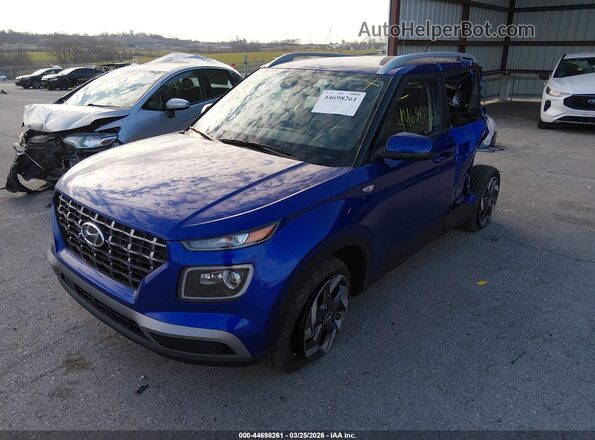 KMHRC8A3XSU416229 2025 HYUNDAI VENUE Blue Vista tres cuartos delantera izquierda