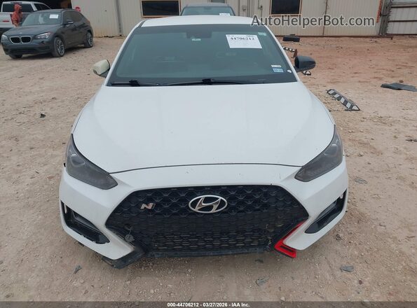 KMHT36AH0MU011201 2021 HYUNDAI VELOSTER N White Widok zestawu wskaźników