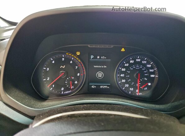 KMHT36AH4MU010228 2021 HYUNDAI VELOSTER White ხელსაწყოთა პანელის ხედი