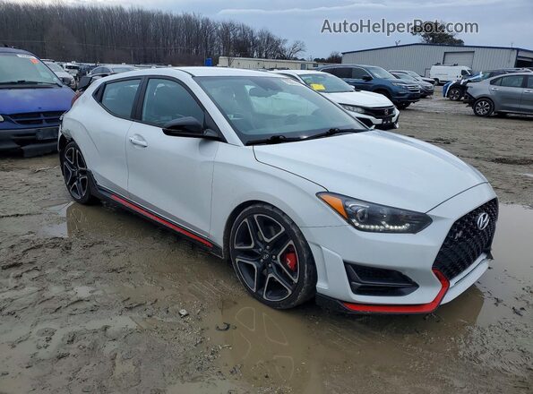 KMHT36AH5MU009539 2021 HYUNDAI VELOSTER Белый Передняя правая четверть