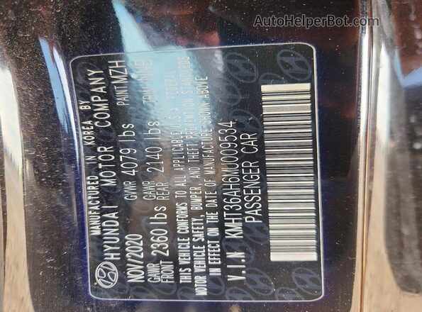 KMHT36AH6MU009534 2021 HYUNDAI VELOSTER Black Vista del compartimento del motor
