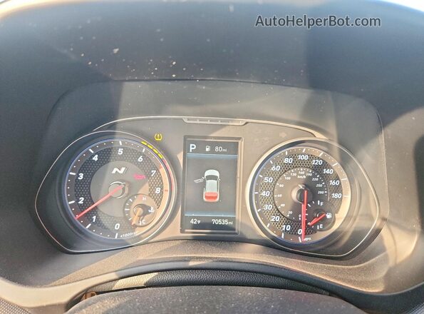 KMHT36AH6MU009534 2021 HYUNDAI VELOSTER Black Vista del cuadro de instrumentos