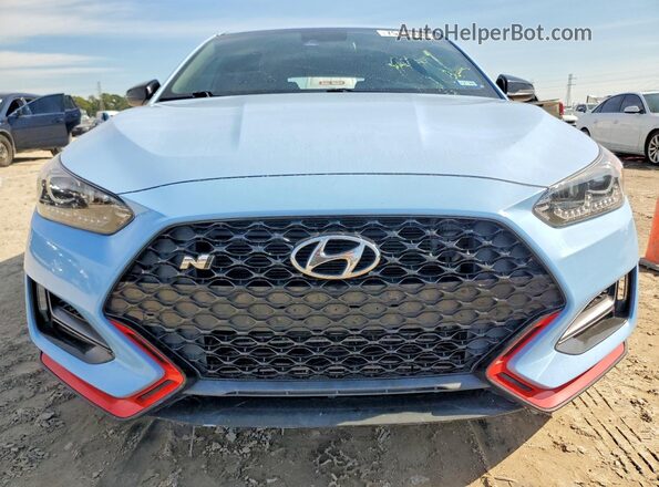 KMHT36AH7NU014923 2022 HYUNDAI VELOSTER Blue წინა ხედი