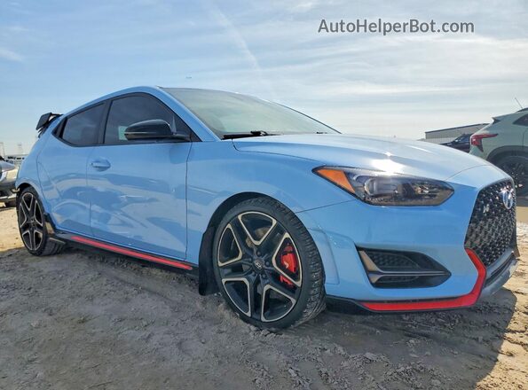 KMHT36AH7NU014923 2022 HYUNDAI VELOSTER Blue წინა მარჯვენა