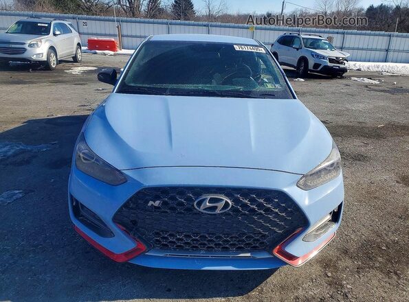 KMHT36AH9LU004570 2020 HYUNDAI VELOSTER Blue Դիմացի տեսք