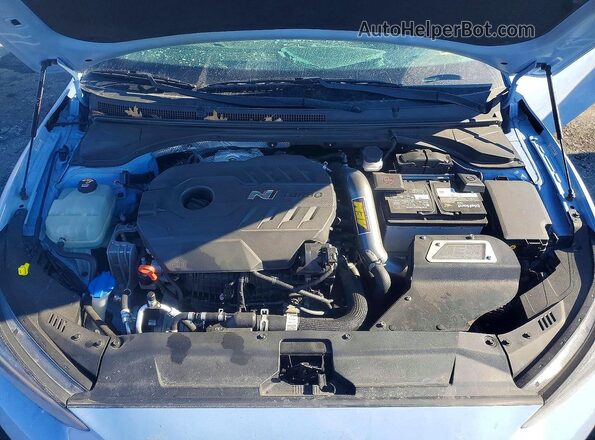KMHT36AH9LU004570 2020 HYUNDAI VELOSTER Blue Սալոնի հետևի տեսք