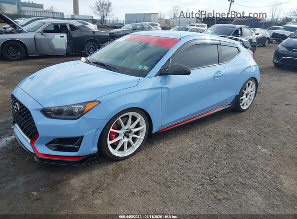 KMHT36AHXKU001451 2019 HYUNDAI VELOSTER Blue Przód lewy