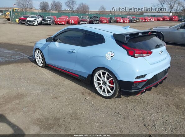 KMHT36AHXKU001451 2019 HYUNDAI VELOSTER Blue Tył lewy