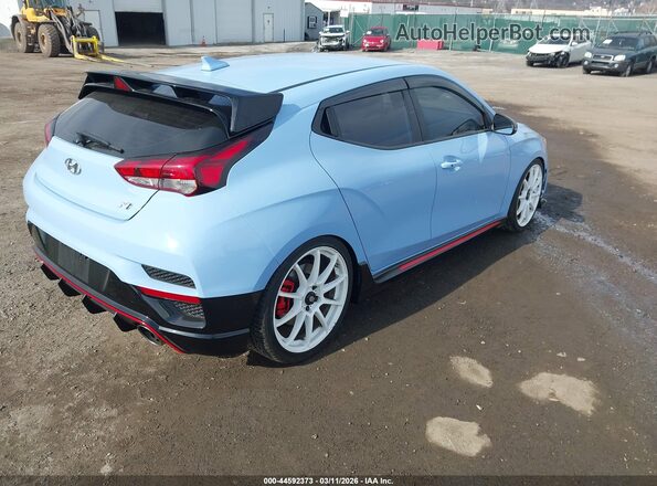 KMHT36AHXKU001451 2019 HYUNDAI VELOSTER Blue Tył prawy