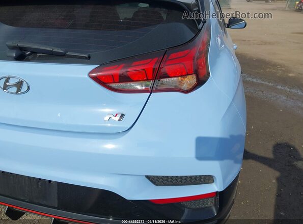 KMHT36AHXKU001451 2019 HYUNDAI VELOSTER Blue Widok zestawu wskaźników
