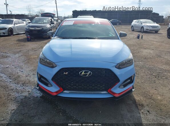 KMHT36AHXKU001451 2019 HYUNDAI VELOSTER Blue Widok wnętrza 360 stopni