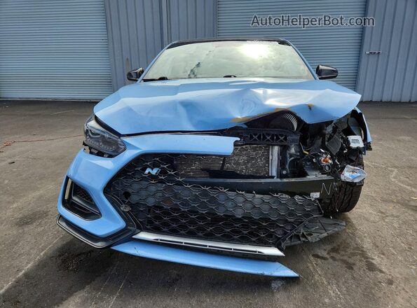 KMHT36AHXLU006358 2020 HYUNDAI VELOSTER Blue Դիմացի տեսք