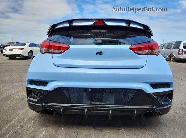 KMHT36AHXLU006358 2020 HYUNDAI VELOSTER Blue Հետևի տեսք