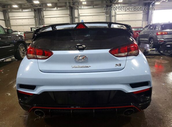 KMHT36AHXMU009374 2021 HYUNDAI VELOSTER Blue უკანა ხედი