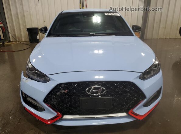KMHT36AHXMU009374 2021 HYUNDAI VELOSTER Blue წინა ხედი