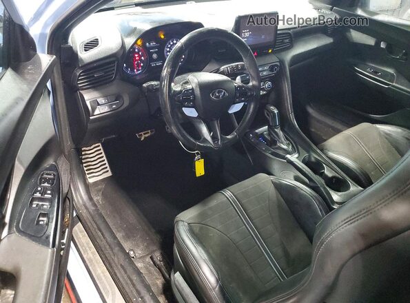 KMHT36AHXMU009374 2021 HYUNDAI VELOSTER Blue წინა პანელის ხედი
