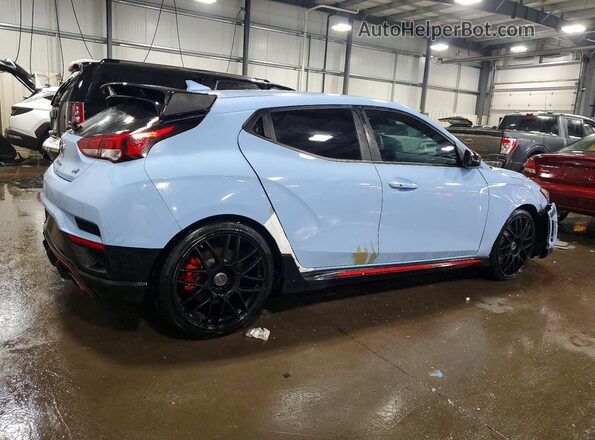 KMHT36AHXMU009374 2021 HYUNDAI VELOSTER Blue უკანა მარჯვენა