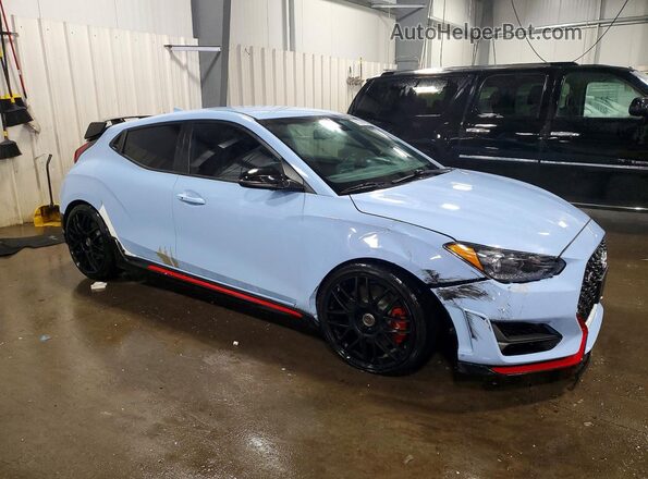 KMHT36AHXMU009374 2021 HYUNDAI VELOSTER Blue წინა მარჯვენა