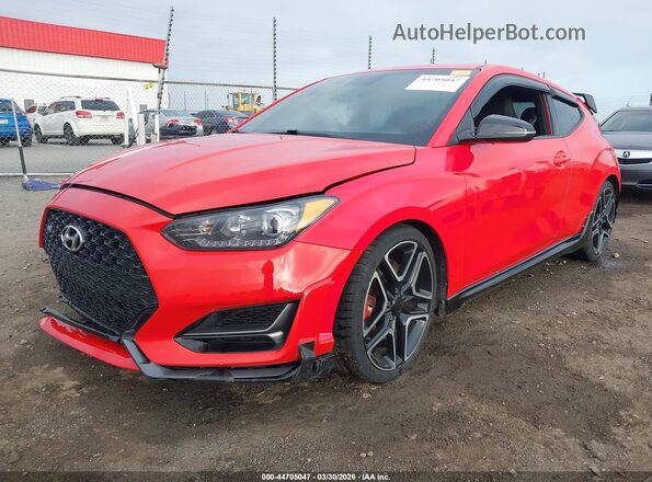 KMHT36AHXMU009682 2021 HYUNDAI VELOSTER N Красный Передняя левая четверть