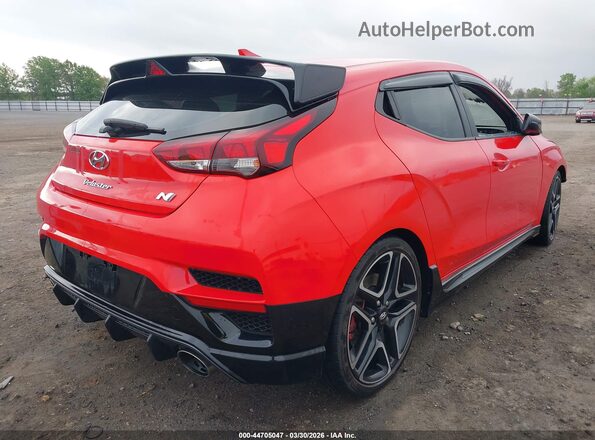 KMHT36AHXMU009682 2021 HYUNDAI VELOSTER N Красный Задняя правая четверть