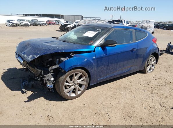 KMHTC6AD2HU312426 2017 HYUNDAI VELOSTER Синий Передняя левая четверть