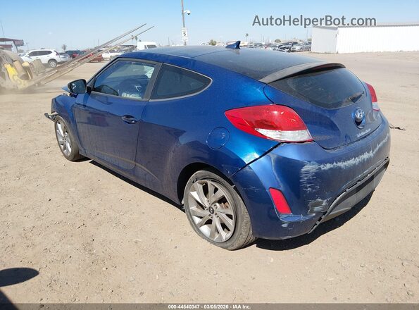 KMHTC6AD2HU312426 2017 HYUNDAI VELOSTER Синий Задняя левая четверть