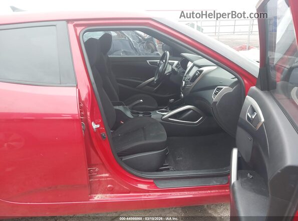 KMHTC6AD2HU322180 2017 HYUNDAI VELOSTER Red Front interior view