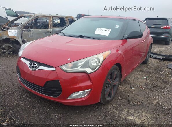 KMHTC6AD2HU322180 2017 HYUNDAI VELOSTER Red Front left