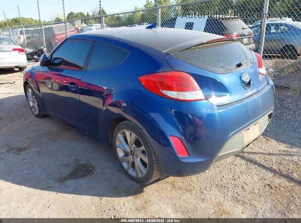 KMHTC6AD4HU321676 2017 HYUNDAI VELOSTER Blue Rear left
