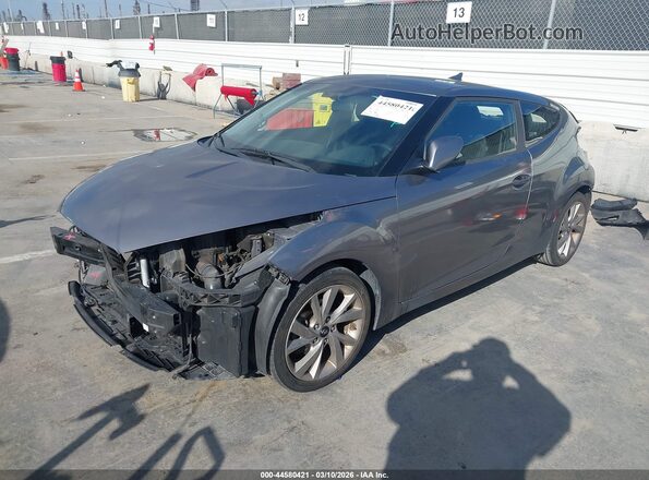 KMHTC6AD6HU309092 2017 HYUNDAI VELOSTER Gray Front left